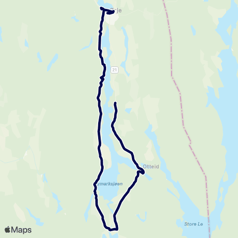 Østfold kollektivtrafikk Ørje-Strømsfoss map