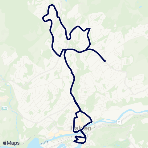 Østfold kollektivtrafikk Brekkerød-Stenrød map