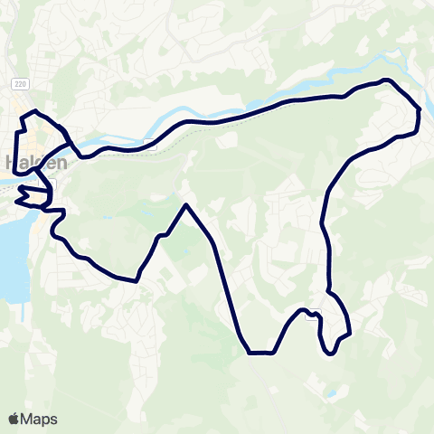 Østfold kollektivtrafikk Tistedal-Vold skog map