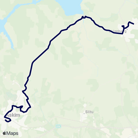 Østfold kollektivtrafikk Askim-Trøgstad map