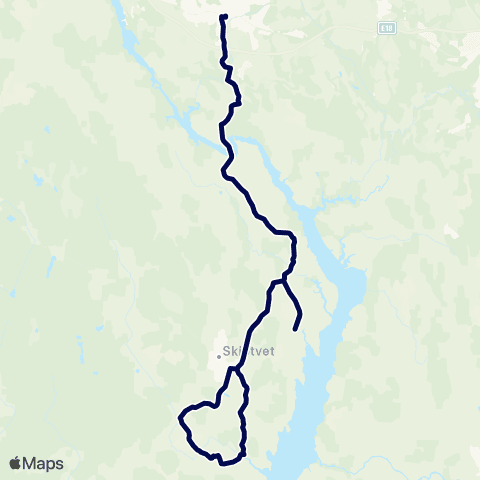 Østfold kollektivtrafikk Aamodt-Askim map