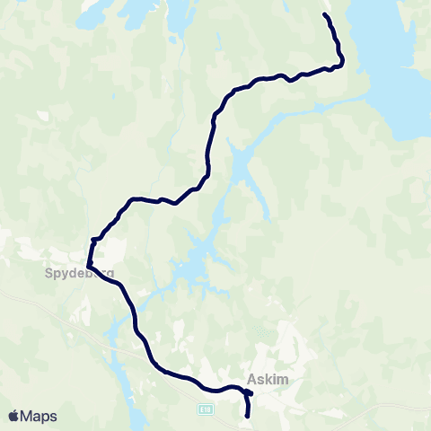 Østfold kollektivtrafikk Askim-Spydeberg map