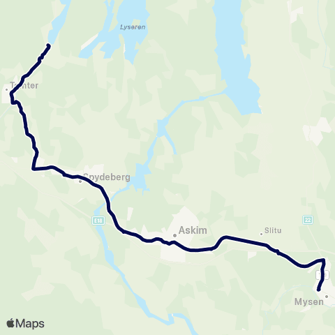 Østfold kollektivtrafikk Elvestad-Svikebøl map