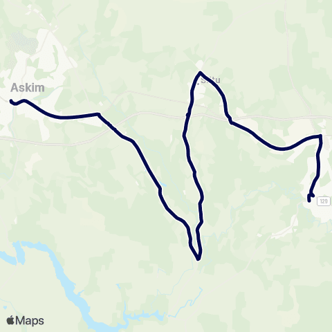 Østfold kollektivtrafikk Askim-Mysen map