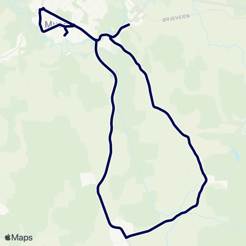 Østfold kollektivtrafikk Åsgård-Trømborg-Mysen map