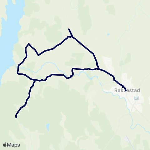Østfold kollektivtrafikk Rakkestad-Os map