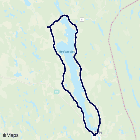 Østfold kollektivtrafikk Marker skole map