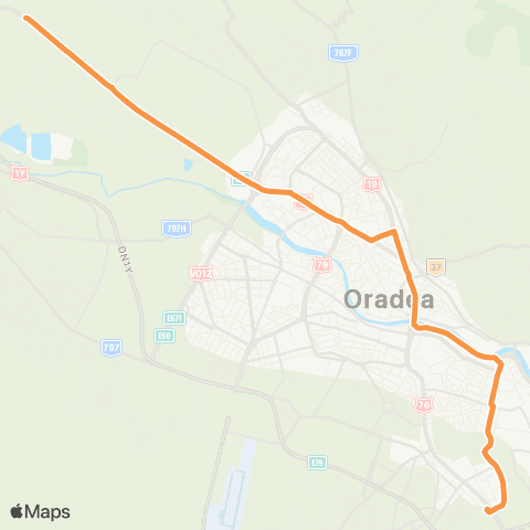 OTL Autogara Nufarul - Calea Borsului nr.40 map