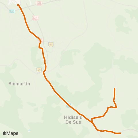 OTL Autogara Nufarul - Sintelec nr.165 map
