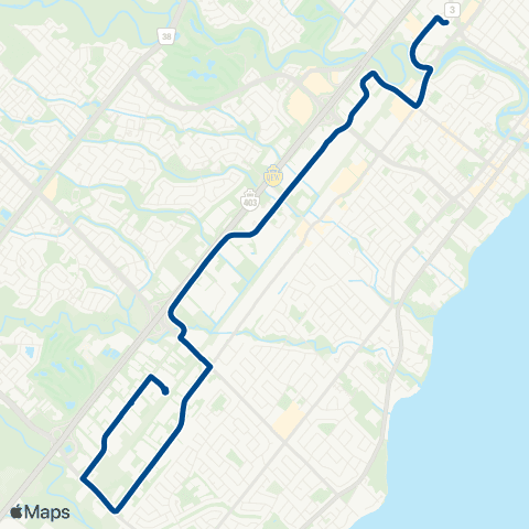 Oakville Transit West Industrial map