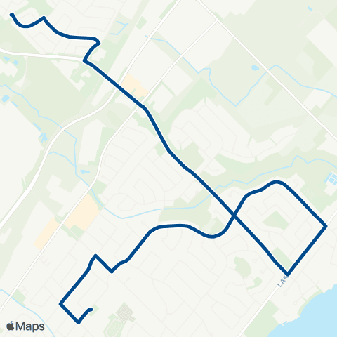 Oakville Transit O.T.H.S. map