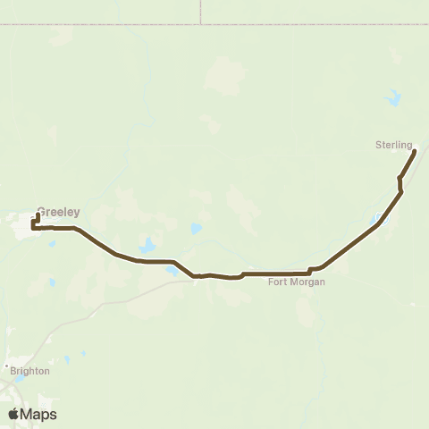 Outrider Sterling - Greeley map