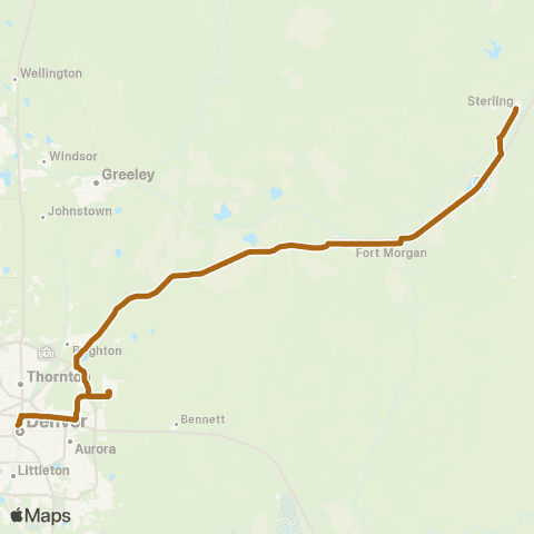 Outrider Sterling - Denver map