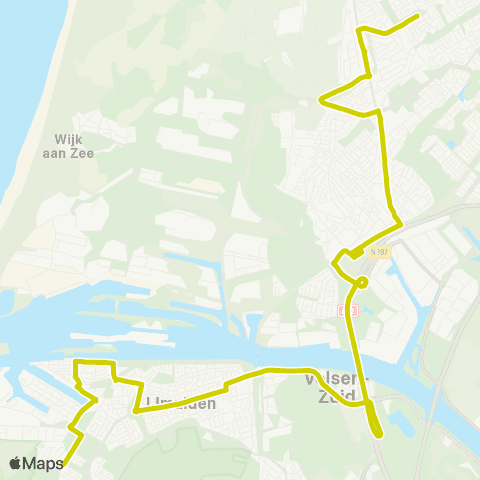 Connexxion IJmuiden Dennekoplaan - Heemskerk Centrum map