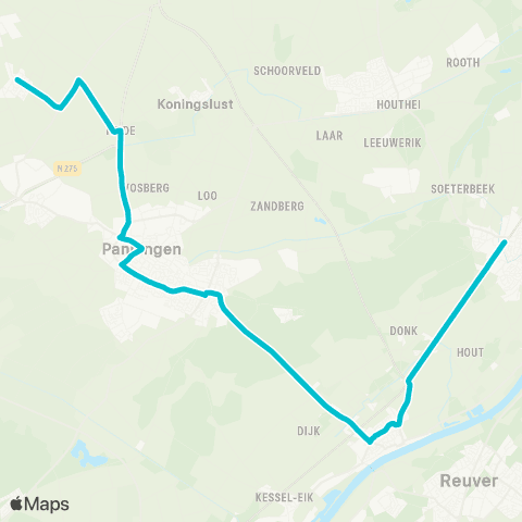 Arriva Baarlo - Grashoek map