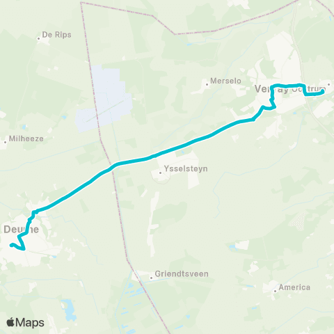 Arriva Venray Station via Venray Centrum - Deurne map
