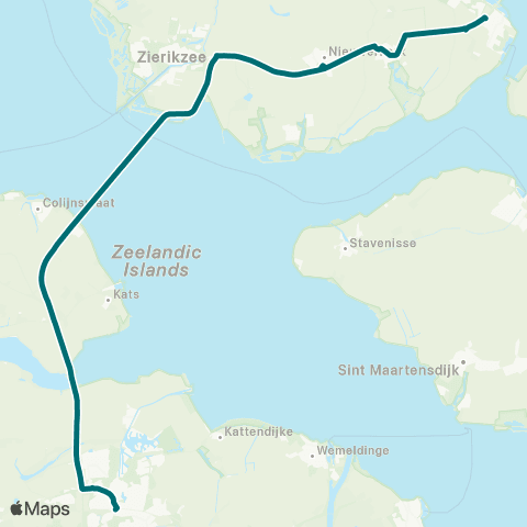 Connexxion Bruinisse - Goes map