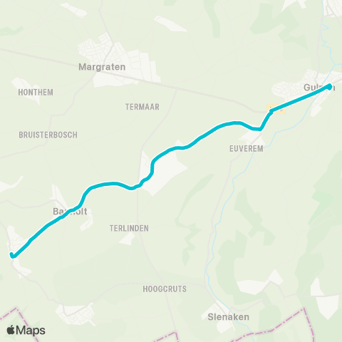 Arriva Mheer via Banholt - Gulpen map