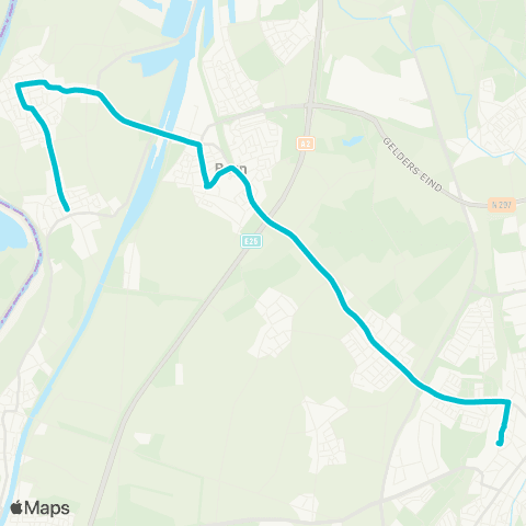 Arriva Sittard via Born - Obbicht map