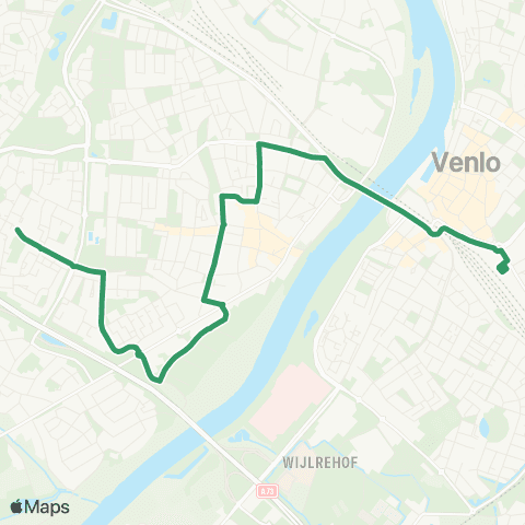 Arriva Blerick Vossener - Venlo Station map