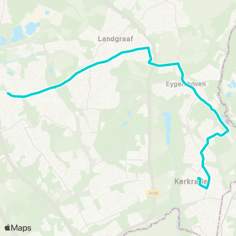Arriva Kerkrade via Eygelshoven - Heerlen map