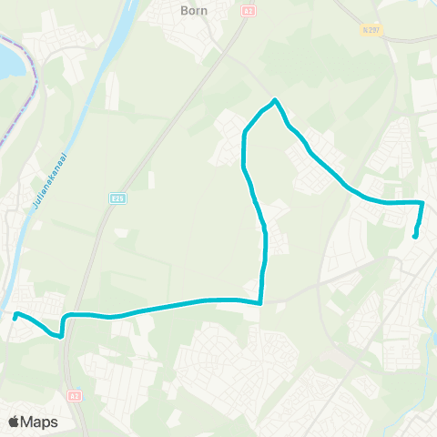 Arriva Urmond via Berg a / d Maas - Sittard map
