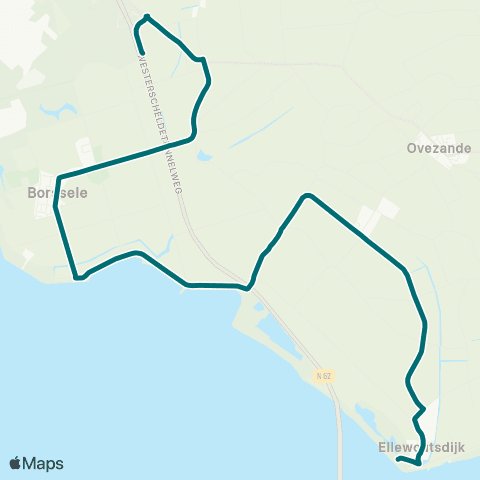Connexxion 's Heerenhoek - Ellewoutsdijk map
