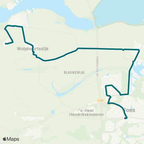 Connexxion Oud Sabbinge - Goes map