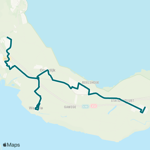 Connexxion Rilland - Kruiningen map