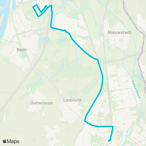 Arriva Sittard via NedCar - Holtum map