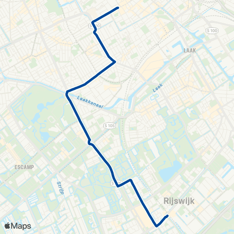 EBS Rijswijk - Den Haag Grote markt map