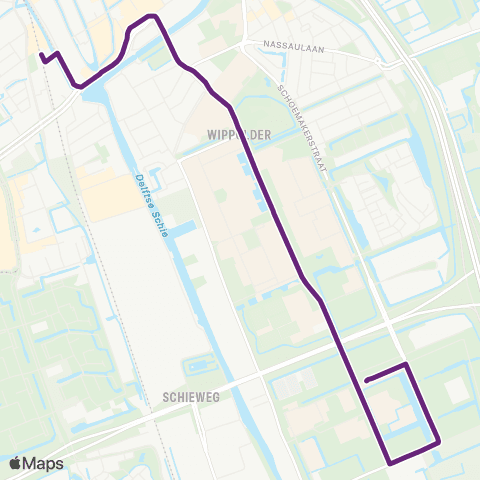 EBS Station Delft - TU Campus map