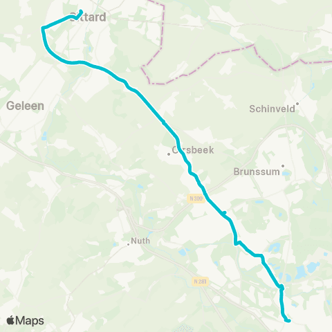 Arriva Heerlen via Hoensbroek - Sittard map