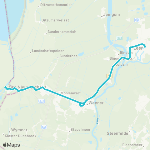 Arriva Weener - Leer map