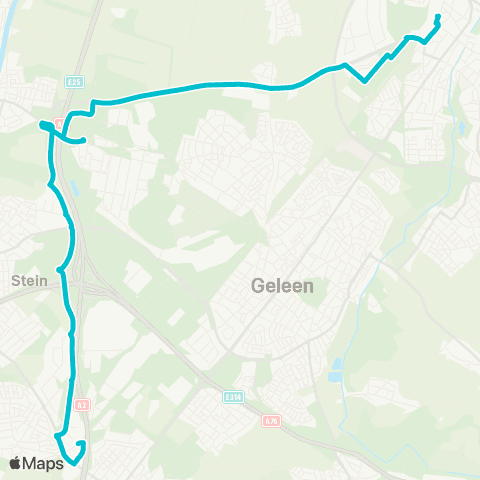 Arriva Sittard via Chemelot - Beek map