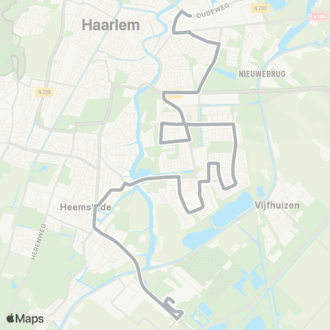 Connexxion Haarlem Wim van Eststraat - Cruquius Spaarne Werkt map