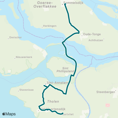 Connexxion St.Maartensdijk - Sommelsdijk map