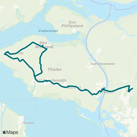 Connexxion St. Maartensdijk - Halsteren map