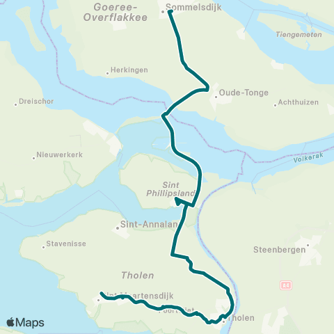 Connexxion St.Maartensdijk - Sommelsdijk map