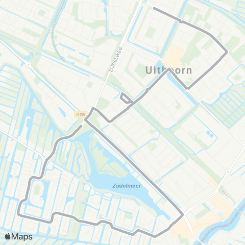 Connexxion Uithoorn Amstelplein - Uithoorn Willem Klooslaan map