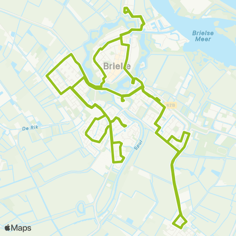 EBS Rugge via Vierpolders - Rugge map