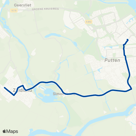 EBS Zuidland - Spijkenisse map