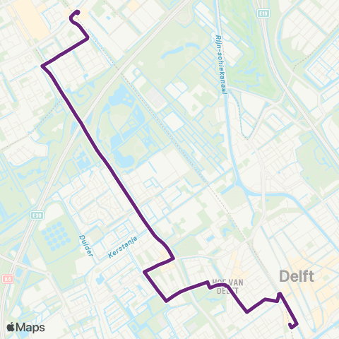 EBS Station Delft - Rijswijk map