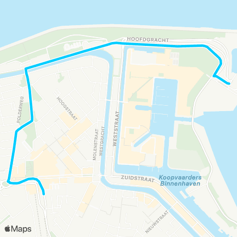 Connexxion Den Helder Station - Den Helder Veerhaven map