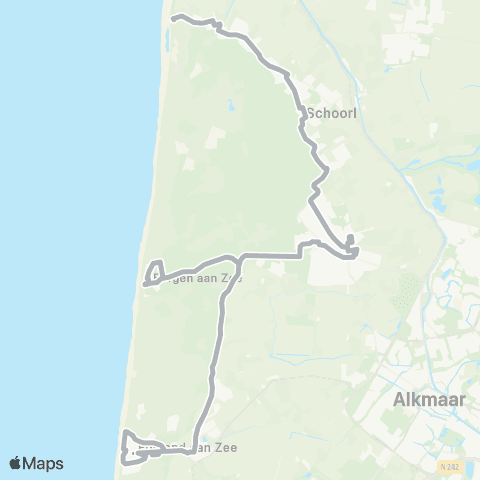 Connexxion Buurtbus Egmond aan Zee - Schoorl map