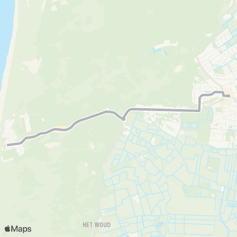 Connexxion Kustbus Bergen aan Zee - Bergen Plein map