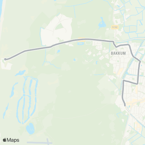 Connexxion Kustbus Castricum - Bakkum - Castricum aan Zee map