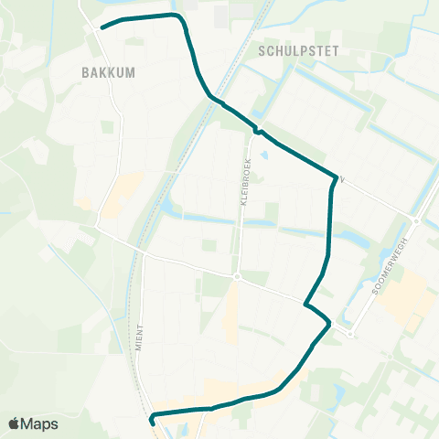 Connexxion OV-op-Maat Castricum map
