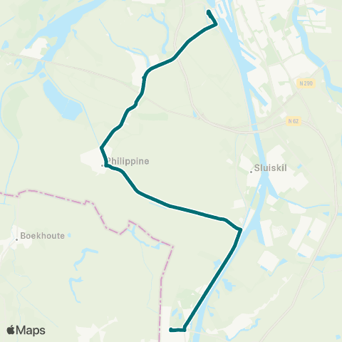 Connexxion Zuid-Beijerland - Goudswaard map