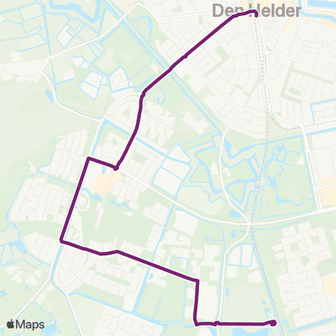 Connexxion Den Helder Station Zuid - Den Helder Station map